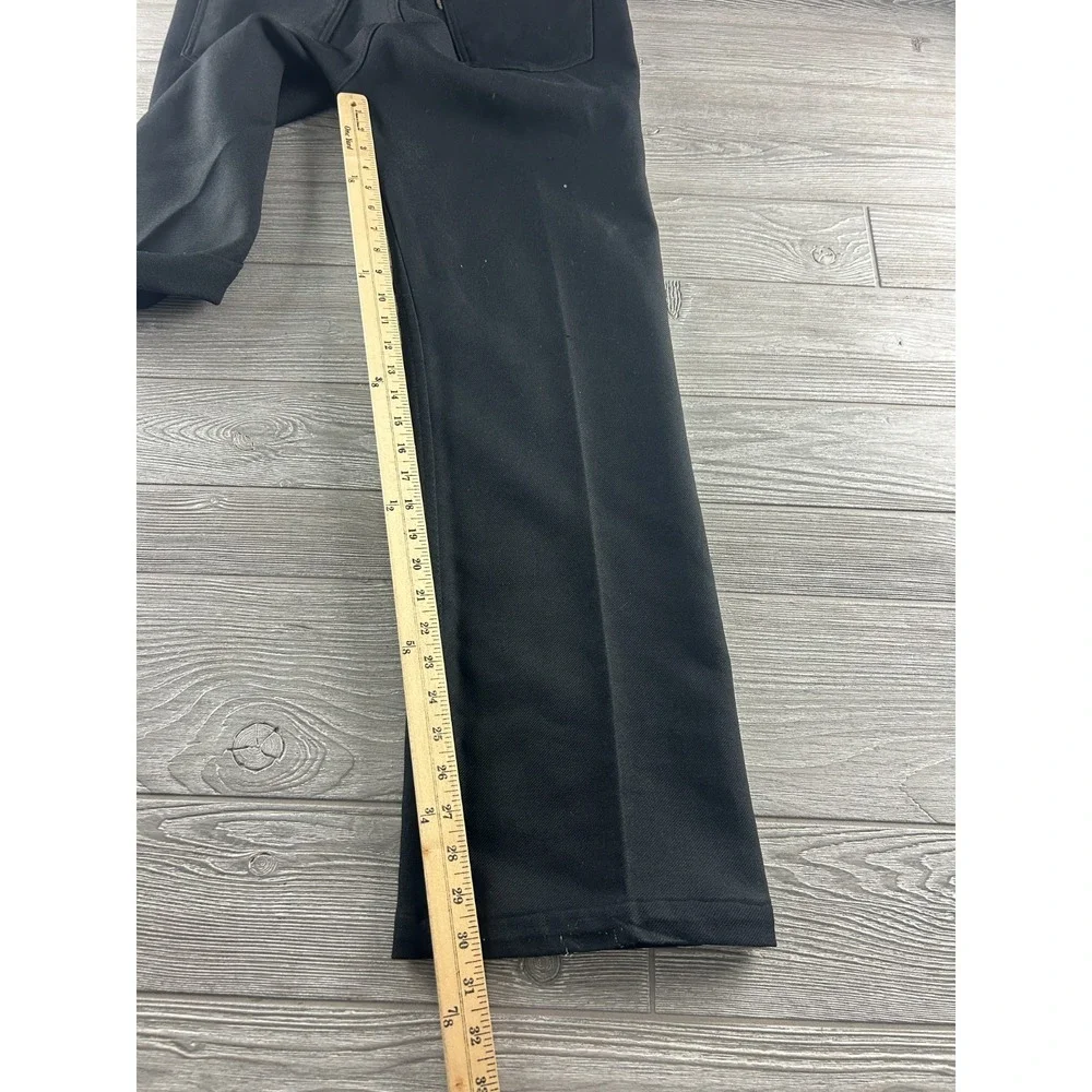 Vintage Levis Black Dress Pants Mens 36x32 Straight Boot Leg Slacks 90s USA